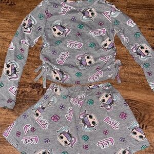 L.O.L. Surprise! Gray Sets tie top with skirt